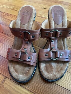 NEW Vintage Women’s Frye Leather Chunky Sandals Sz 8.5